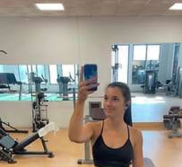 Joana no ginásio